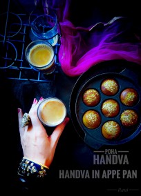 Poha handvo in appe pan Recipe